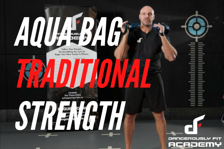 Traditional aqua BULGARIAN bag strength exercises