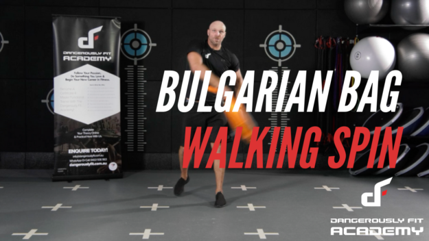 Bulgarian bag walking spin Bulgarian bag walking spin